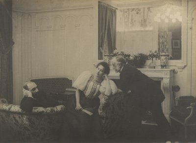 Paul Poujaud, Mme. Arthur Fontaine, and Degas by Edgar Degas