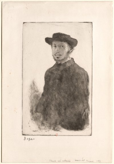 Portrait of Degas by Edgar Degas