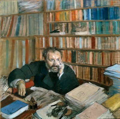 Portrait of Edmond Duranty (1833-1880) by Edgar Degas by Edgar Degas
