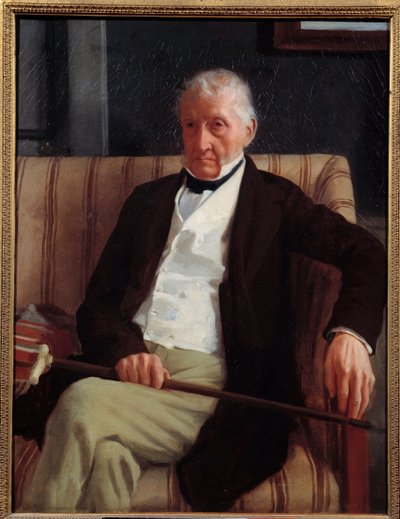 Portrait of Hilaire Degas (1770 - 1858) grandfather of the artist by Edgar Degas