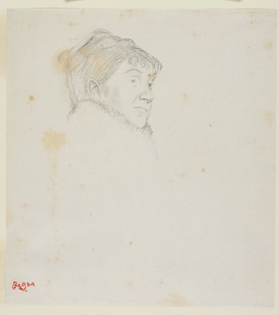 Portrait of Madame Dietz-Monnin (formerly Head of a Woman) by Edgar Degas