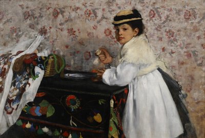 Portrait of Mlle. Hortense Valpinçon by Edgar Degas