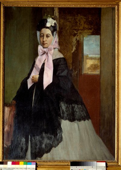 Portrait of Therese Degas, sister of the artist by Edgar Degas