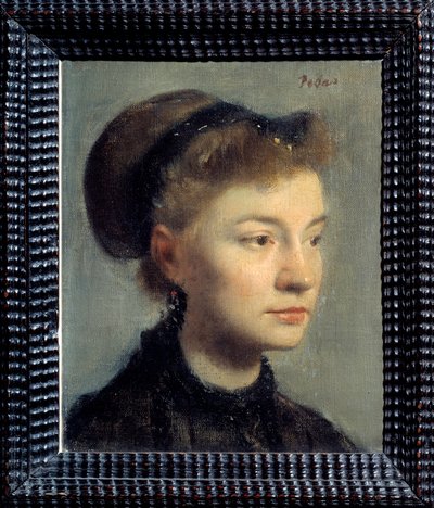 Portrait of a Young Woman by Edgar Degas (1834-1917). 1867. Paris, Musee d