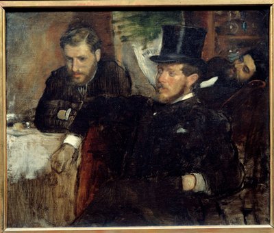 Portraits of Engineers Jeantaud, Livert, and Laine by Edgar Degas