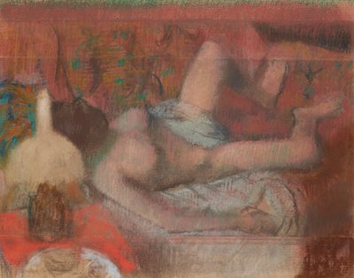 Reclining Nude Woman, c.1888-90 by Edgar Degas