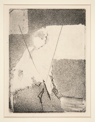 Seated Woman in Bonnet and Shawl by Edgar Degas