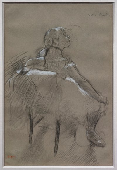 Sitting Dancer (Nelly Frankly) by Edgar Degas