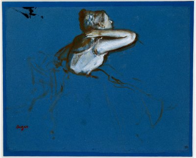 Sitting Dancer Turned Right by Edgar Degas
