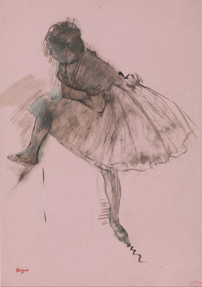 Study of a Ballet Dancer (detail) by Edgar Degas