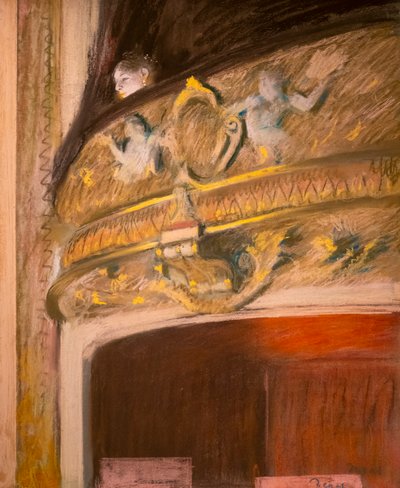 Study of a Lodge at the Theatre by Edgar Degas