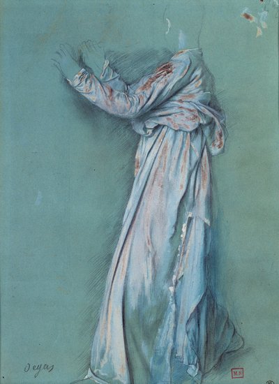 Study of a Woman Draped for Semiramis by Edgar Degas