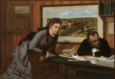 Sulking by Edgar Degas