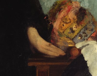 The Bellelli Family (detail of hands) by Edgar Degas