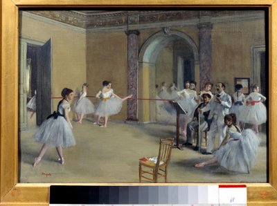 The Dance Foyer at the Opera Rue Le Peletier by Edgar Degas