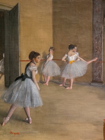 The Dance Lecon (detail) by Edgar Degas
