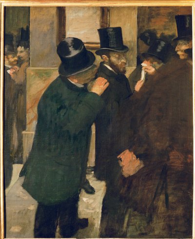 The Paris Stock Exchange by Edgar Degas