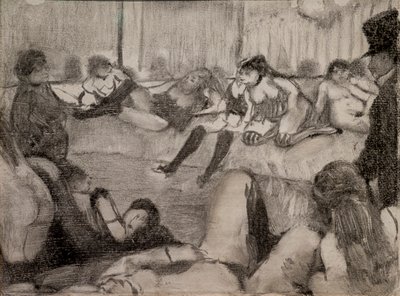 The Salon by Edgar Degas