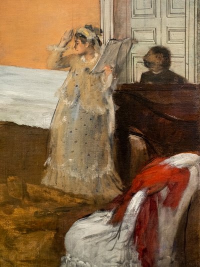 The Song Repetition (detail) by Edgar Degas