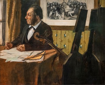 The Cellist Louis-Marie Pilet by Edgar Degas