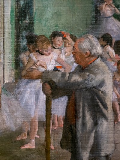 The dance class (detail) by Edgar Degas