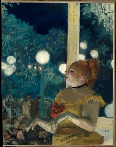 The song of the dog (Emma Valladon called Theresa (1837-1913) at the cafe concert) by Edgar Degas