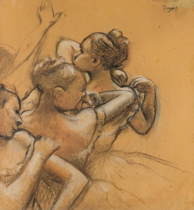 Three Dancers by Edgar Degas