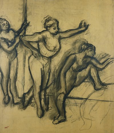 Three Dancers in Leotards by Edgar Degas