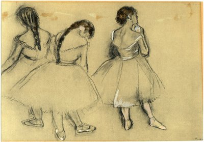 Three Dancers by Edgar Degas