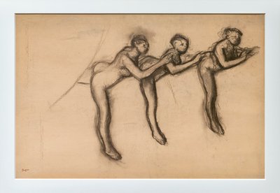 Three Naked Dancers in Arabesque by Edgar Degas