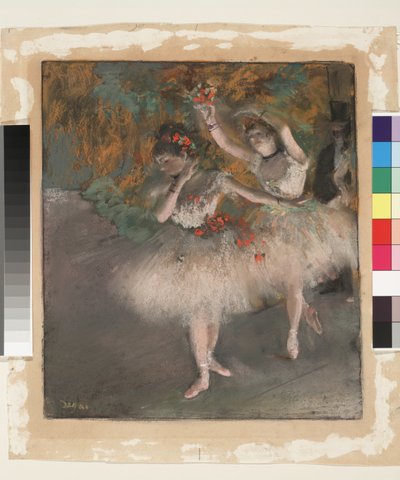 Two Dancers Entering the Stage, c.1877-78 by Edgar Degas