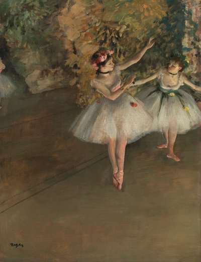 Two Dancers on a Stage, 1874 by Edgar Degas