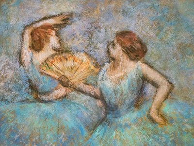 Two Dancers (detail) by Edgar Degas