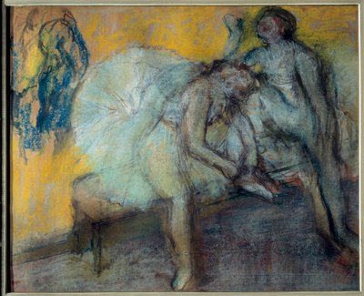 Two Dancers at Rest by Edgar Degas
