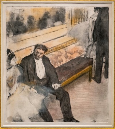 Two Men and Two Dancers by Edgar Degas
