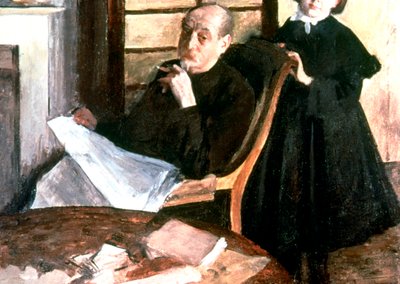 Uncle and Niece, c1876 by Edgar Degas