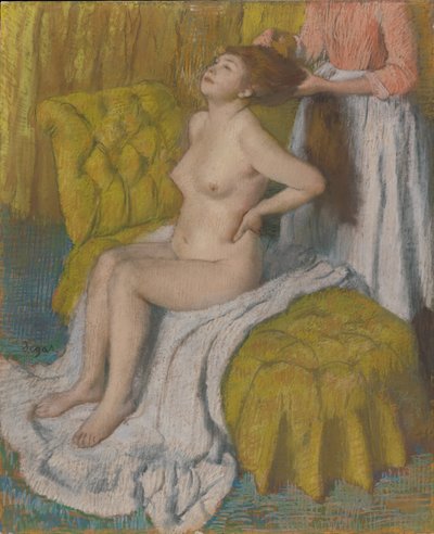 Woman Having Her Hair Combed, c.1886-88 by Edgar Degas