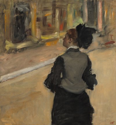 Woman Viewed from Behind (Visit to a Museum) by Edgar Degas
