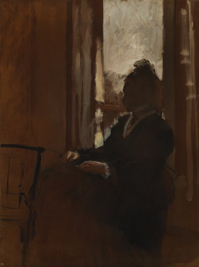 Woman at a Window by Edgar Degas