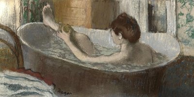 Woman in her Bath, Sponging her Leg, 1883-1884 by Edgar Degas