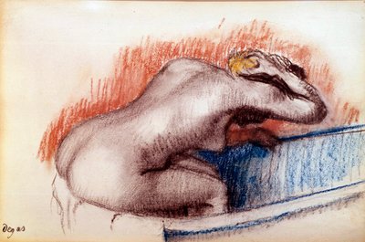 Woman Washing in a Bath by Edgar Degas