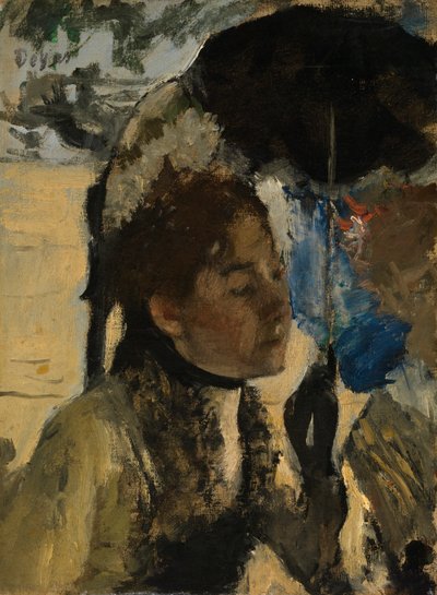 Woman with a Parasol by Edgar Degas