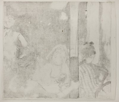 Women in Front of a Cafe, Evening by Edgar Degas