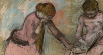 Young Girls Looking at an Album by Edgar Degas
