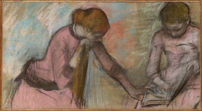 Young Girls Looking at an Album by Edgar Degas