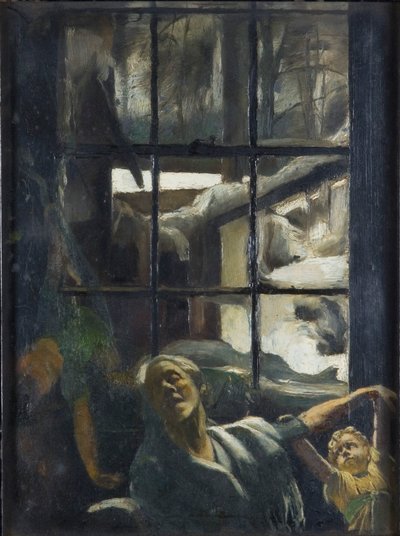 Spring Awakening Old Winter from Her Sleep by Edgar Herbert Thomas
