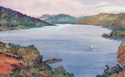 A glimpse of the great artificial lake at Riberao das Lages, built by the Rio de Janeiro Tramway, Light and Power Company by Edgar L. Pattison