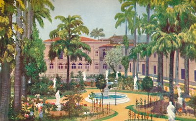 Garden of the Itamaraty Palace - Foreign Office by Edgar L. Pattison