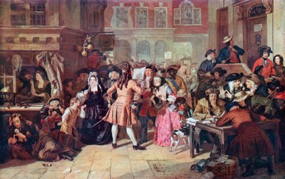 The South Sea Bubble: A Scene in Change Alley in 1720 by Edgar Melville (after) Ward