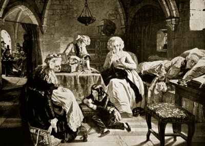 Louis XVI and His Family in the Temple, illustration from 